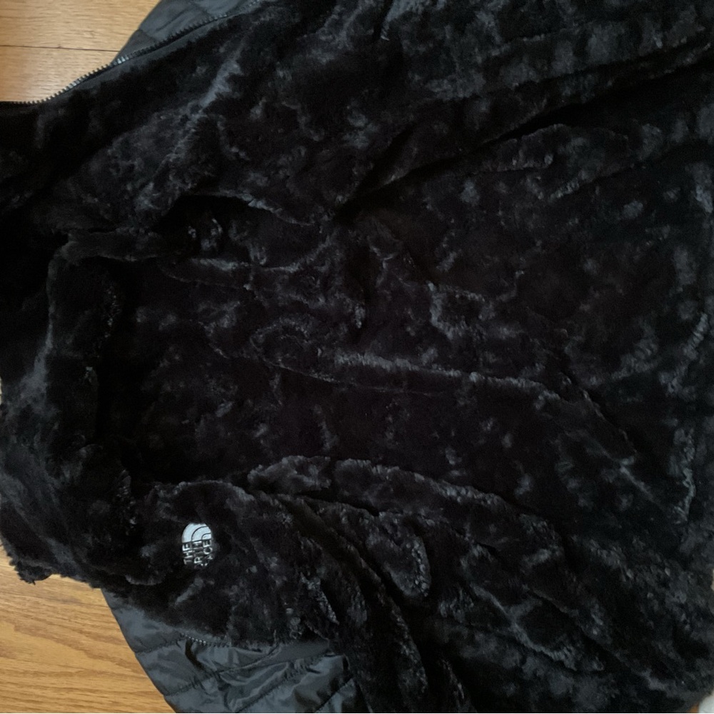 The North Face Quilted Black Reversible Jacket size girls large - Picture 5 of 10